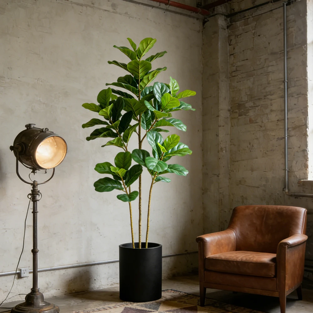 ต้นมะเดื่อปลอมขนาด 64/122 ซม.  - Ficus Lyrata Tree บทวิจารณ์และราคา